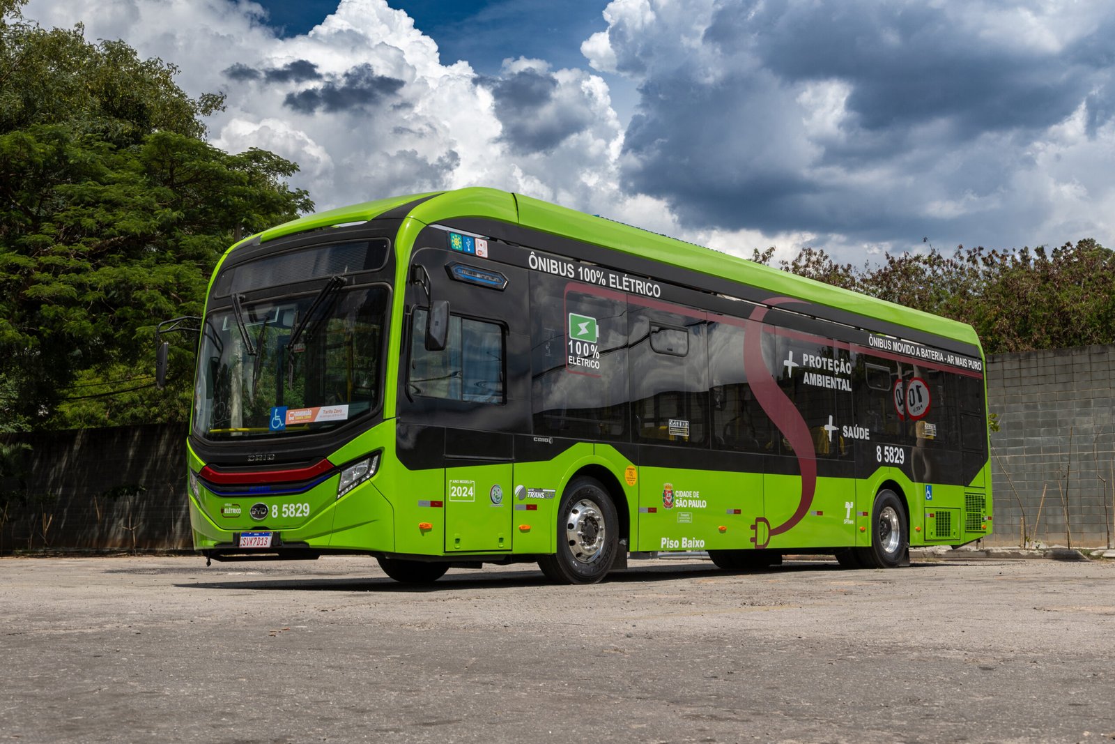 Onibus elétricos em São Paulo